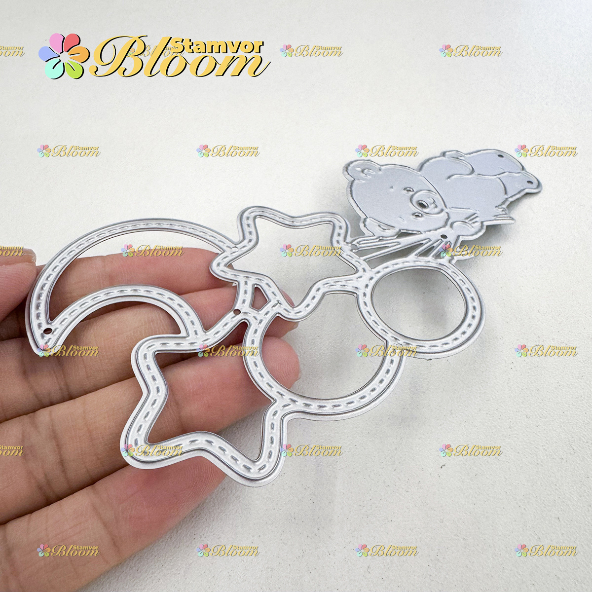 TEMU Original With Balloons Bundle Shaker Card Original Lovely Layers Christmas Short Titles Mold For Paper Cutting Dies, Embossing, Die For Card