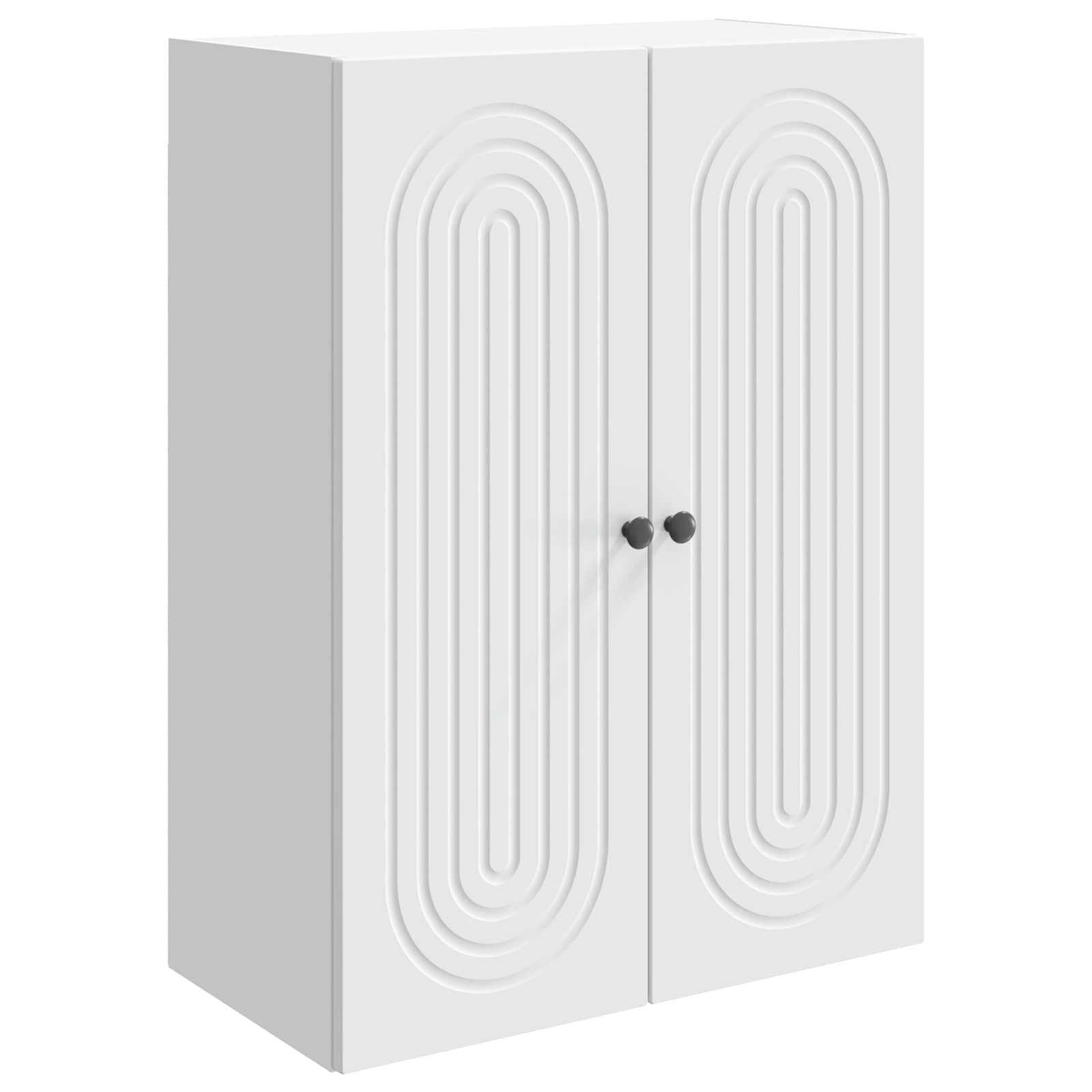 Wall-Mounted Cabinet White 66 X 34.5 X 90 Cm   Wood