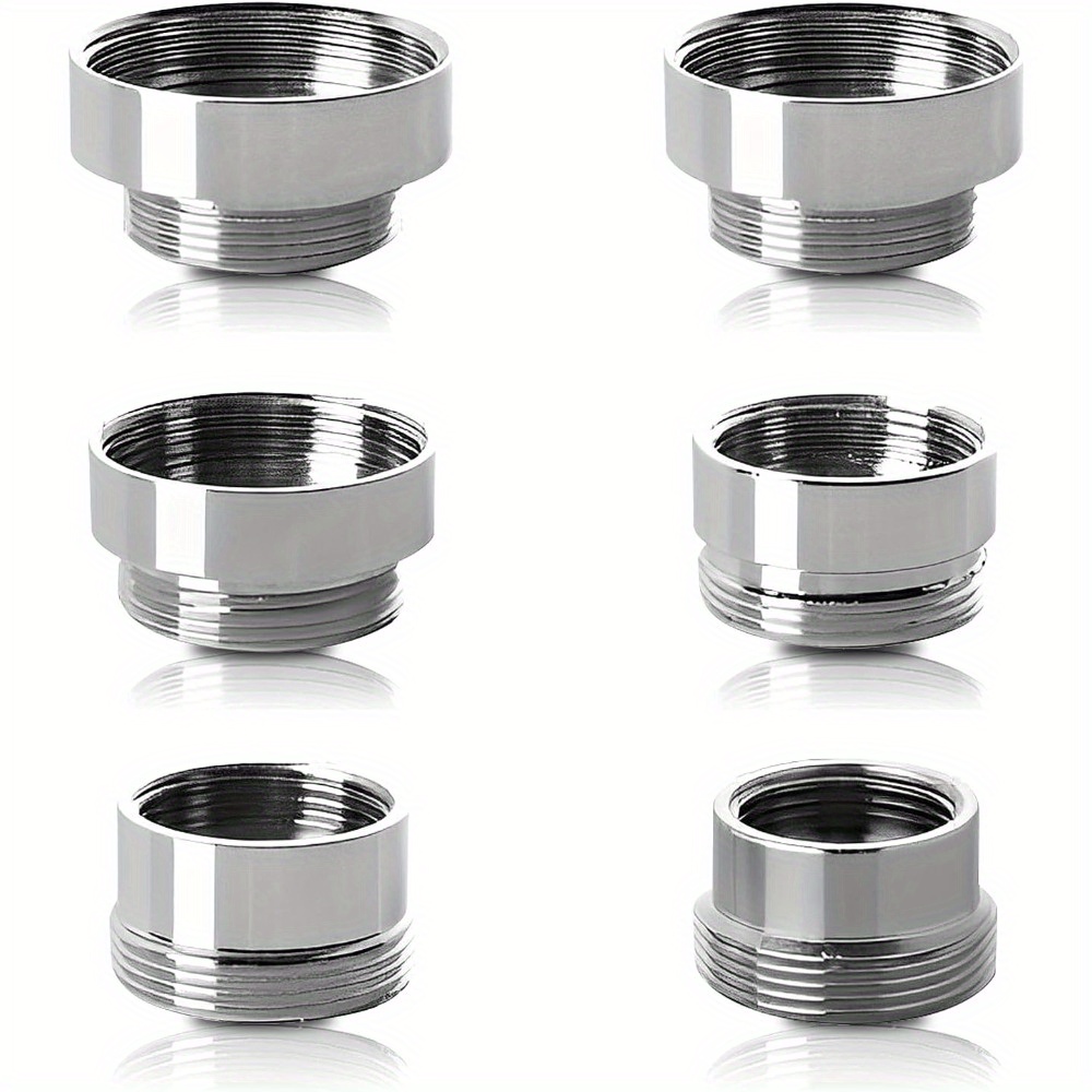 6-pack Faucet Adapter Set Kitchen Water- Aerator 6 Sizes Adapter Suitable For Garden Hose/sprinkler/water Purifier