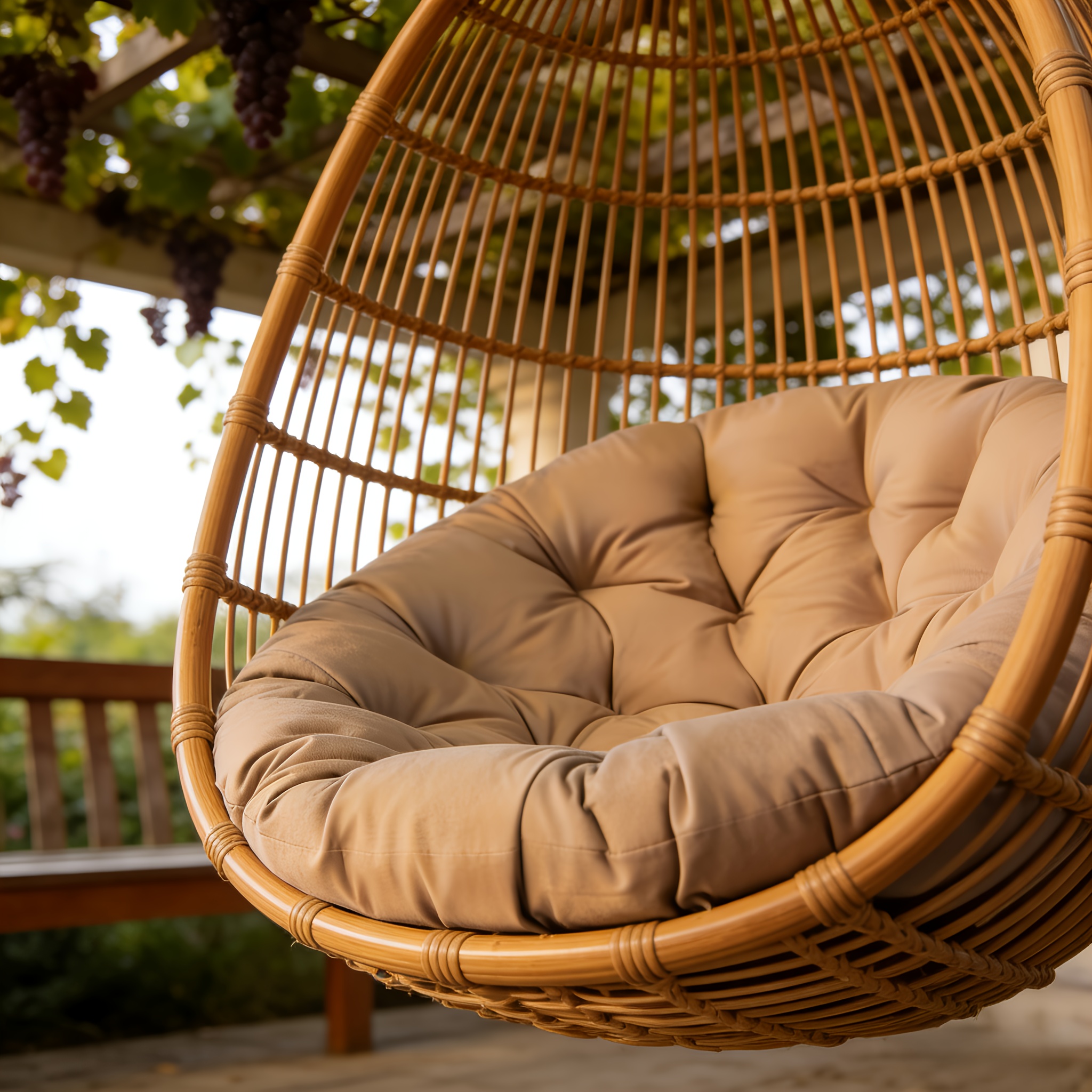 rund diameter 55+cm  . ny opgraderet materiale terrasse måtte, hjemme stolhynde, udendørs chaise lounge pude, åndbar   skridsikker meditation, fritid underholdning, gårdhave hængende ægformet stolhynde (sælges kun hynde)