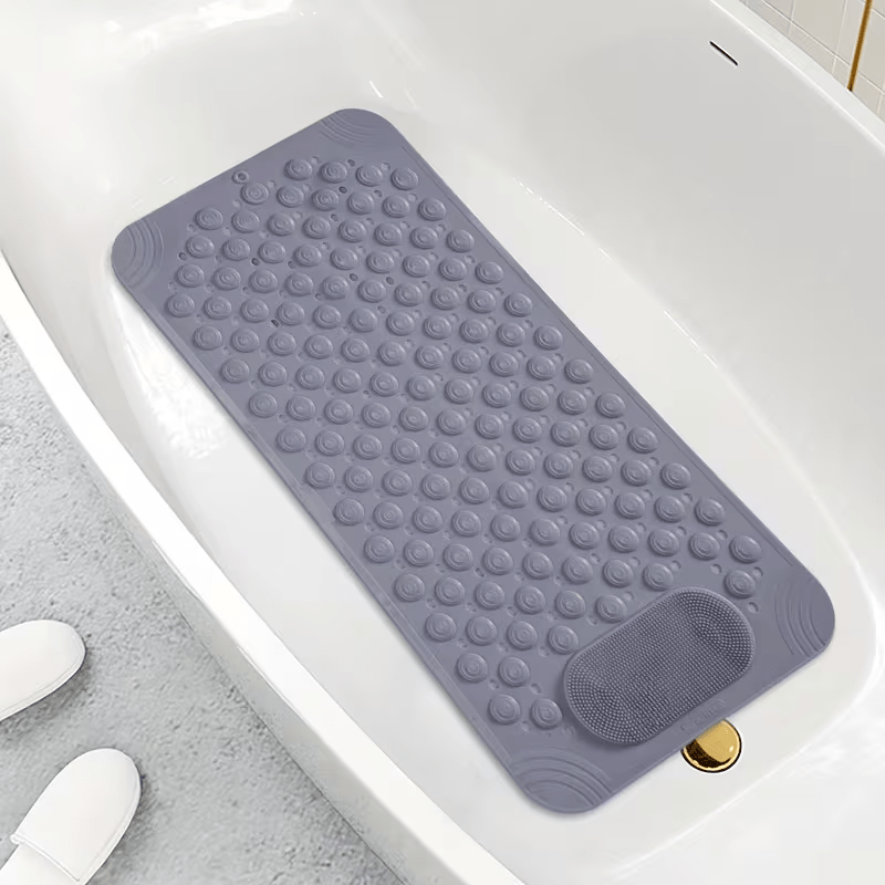 TEMU Upgraded Strong Suction Cup Anti Slip+foot Spa(surface Massage Particles+foot Rubbing Area) Bathtub Specific Anti Slip Pad Bathroom Anti Fall