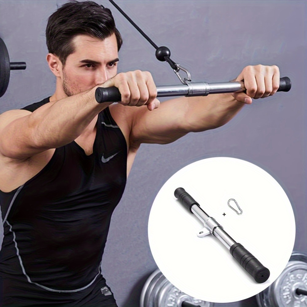 Commercial Gym Exercise Bar Pull Bar Gym Rotating Straight Bar