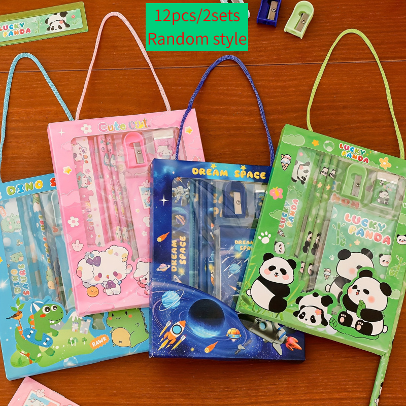 TEMU 12pcs 2- Exquisite Gift Box Packaging, High Appearance And Strong Practicality. Random Styles , Suitable For Students' Back-to-school Use, And