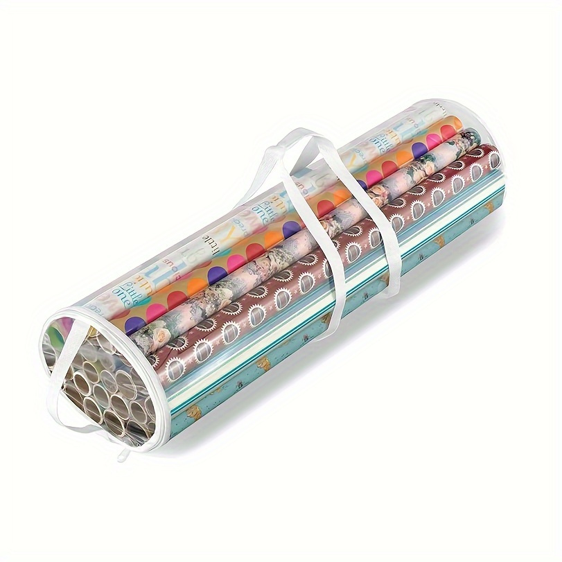 TEMU Clear Pvc Storage Roll - 22x79cm Organizer For Wrapping And