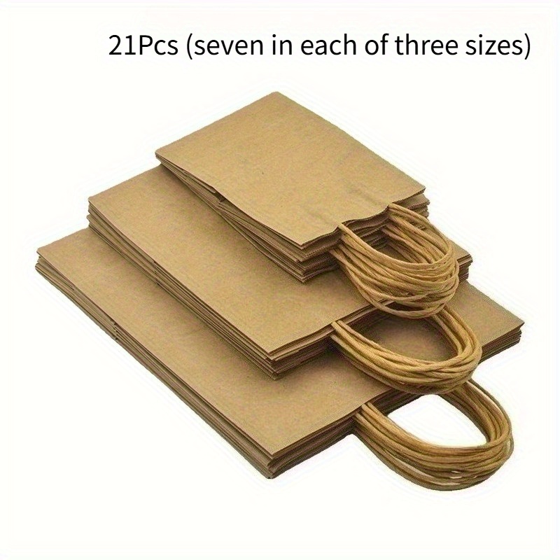 Gift For Her/him Paper Gift Bags, Suitable For Diy Gift Wrapping, Mall And Supermarket Shopping, Carrying Items When Going Out, Etc. | Multiple Sizes | Simple Solid | Gift Packaging Bags