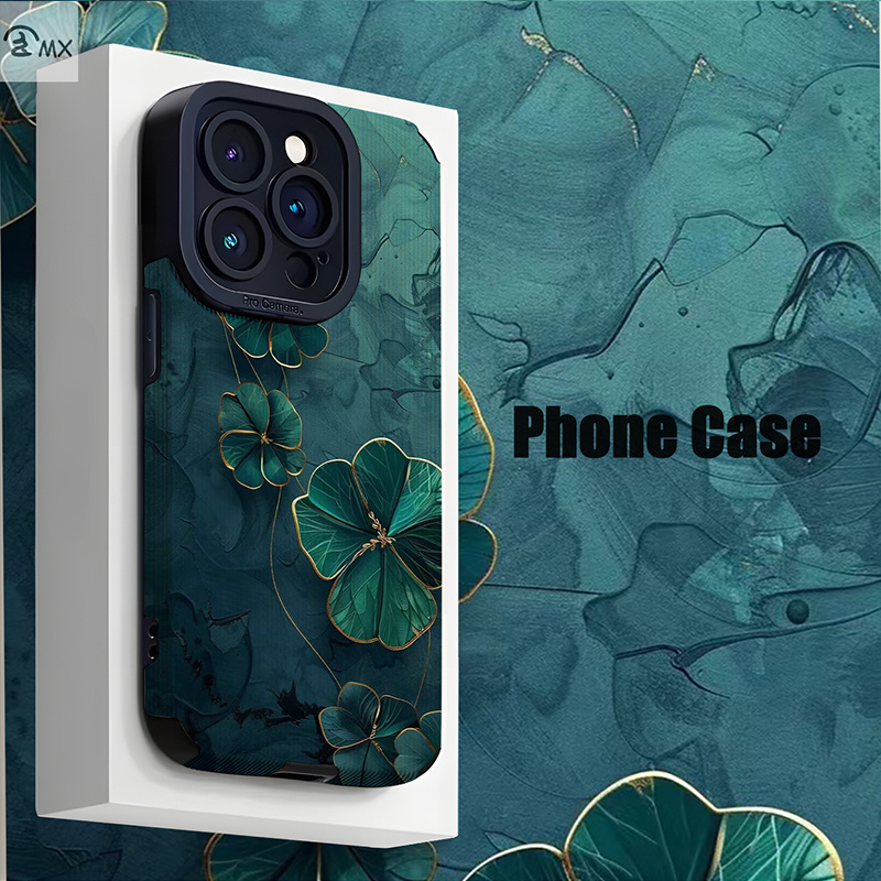 TEMU Phone Case: Turquoise Floral . Suitable For Iphone 16, 16 Plus, 16 Pro, 16 Pro Max, Iphone 15, 15 Plus, 15 Pro, 15 Pro Max, 14, 14 Plus, 14 Pro,