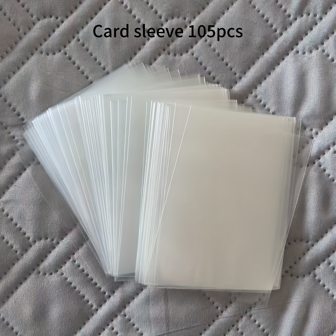 TEMU 105 High-gloss Transparent Soft Film Card Sleeves, Sleeves- Portable Photo Card Protective Transparent Sleeves, Suitable For Postcards, Film,