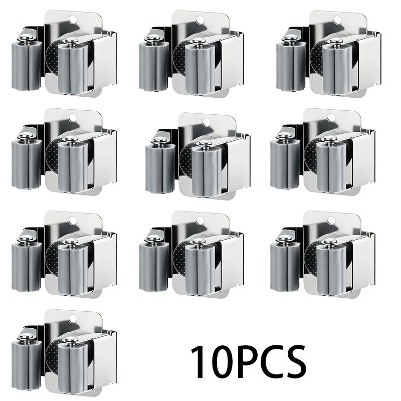 TEMU Porta da parete, confezione da 5/10, porta e da parete, porta in acciaio inossidabile con viti, scatola per riporre e organizzare attrezzi da