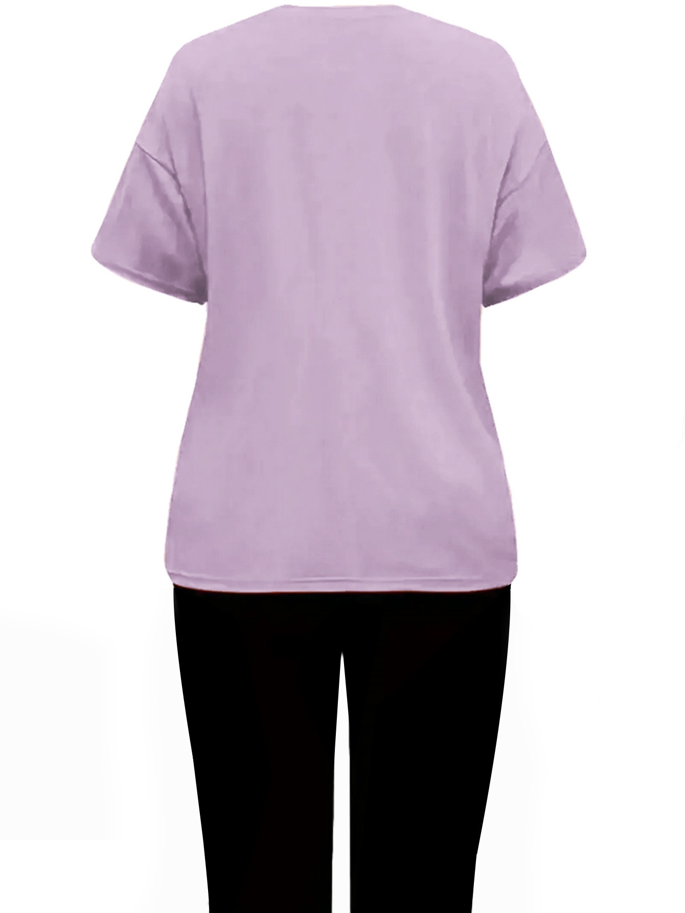 T-Shirt Femme Imprimé Papillon — Style Fleuri Printemps, été, automne et hiver - Ensemble mode femme à manches courtes avec imprimé papillon rimeur neuf. Tenue décontractée saisonnière, design ludique, costume stylisé, vêtements durables, lavable en machine, habillement féminin