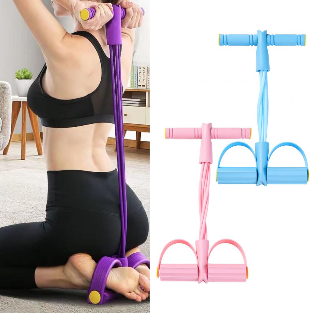 bands with handles for multifunctional yoga sit ups suitable for   men and women this   pedal   trainer features six strands of thickened rope designed for effective abdominal workouts Product details 0
