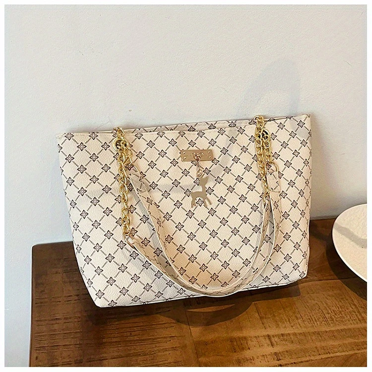 large capacity womens bag commuter retro stylish handbag shoulder bag niche tote bag details 14