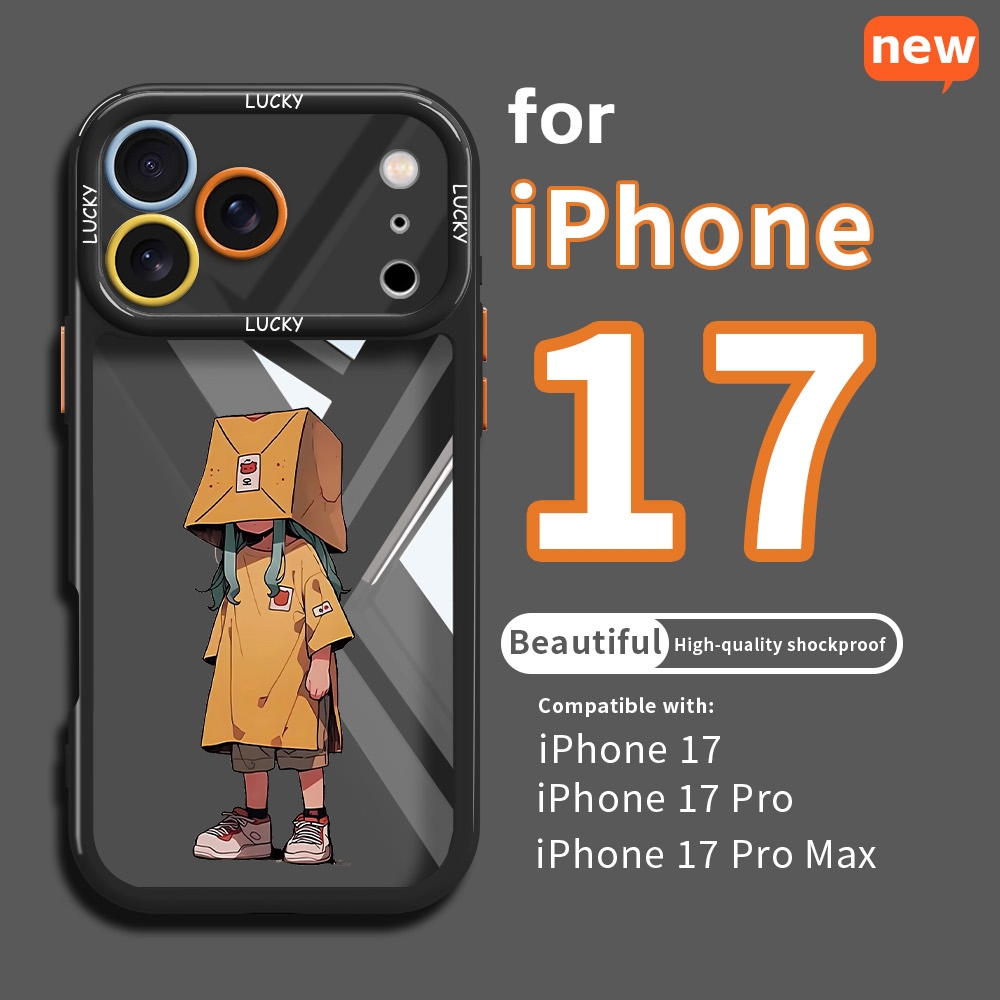 TEMU Trendy Autumn Fall Cute Cartoon Phone Case For Iphone 13/ 14/ 15/ 16/ 17 Series Pro Max 17promax 16pro 15pro 14pro 13 Pro Max, Artistic Graffiti
