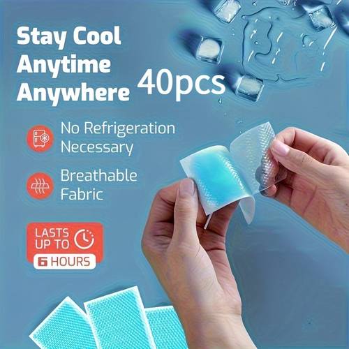 20 40 60pcs quick cooling gel sheets summer long gel material suitable for daily use and elderly care