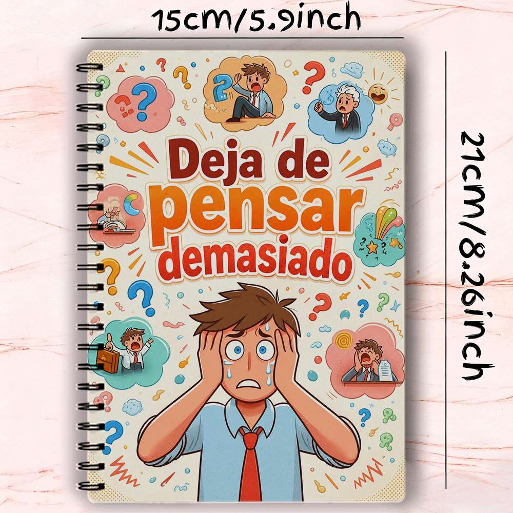 TEMU Diario de de la Ansiedad Tamaño A5 Versión Española para Mujeres y Hombres, Cuaderno de Mindfulness de CBT para el del Estrés, , de , Cuidado