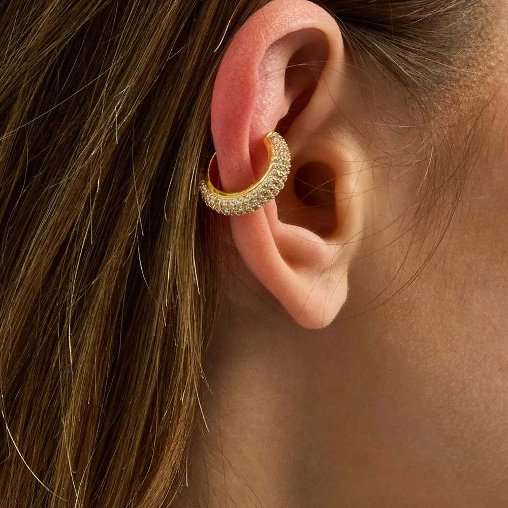 Set of 1 or 4pcs Bold Hoop Ear Cuffs