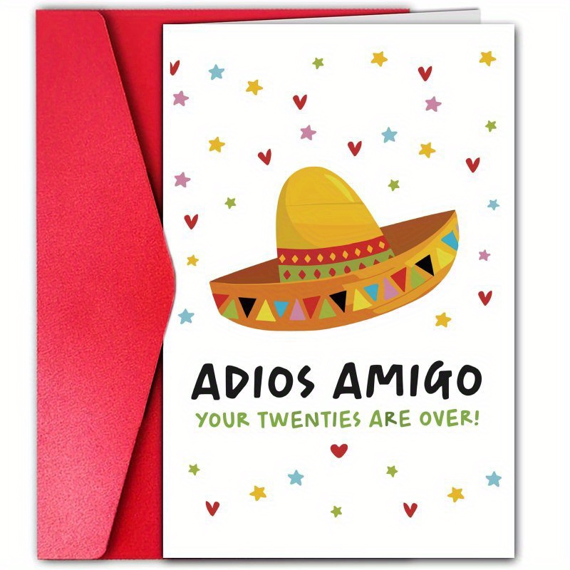 TEMU 1pc, 30th Birthday Card, Warm Birthday Card For , Birthday Gift, Unusual Gift, Celebration Card, , Gift Card, Creative Cartoon Pattern Greeting