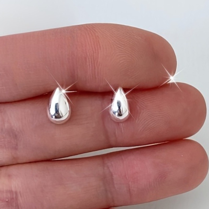TEMU Boucles d'oreilles clous minimalistes pour femme, polyvalentes et élégantes, pour fête, , vacances, bijoux cadeaux