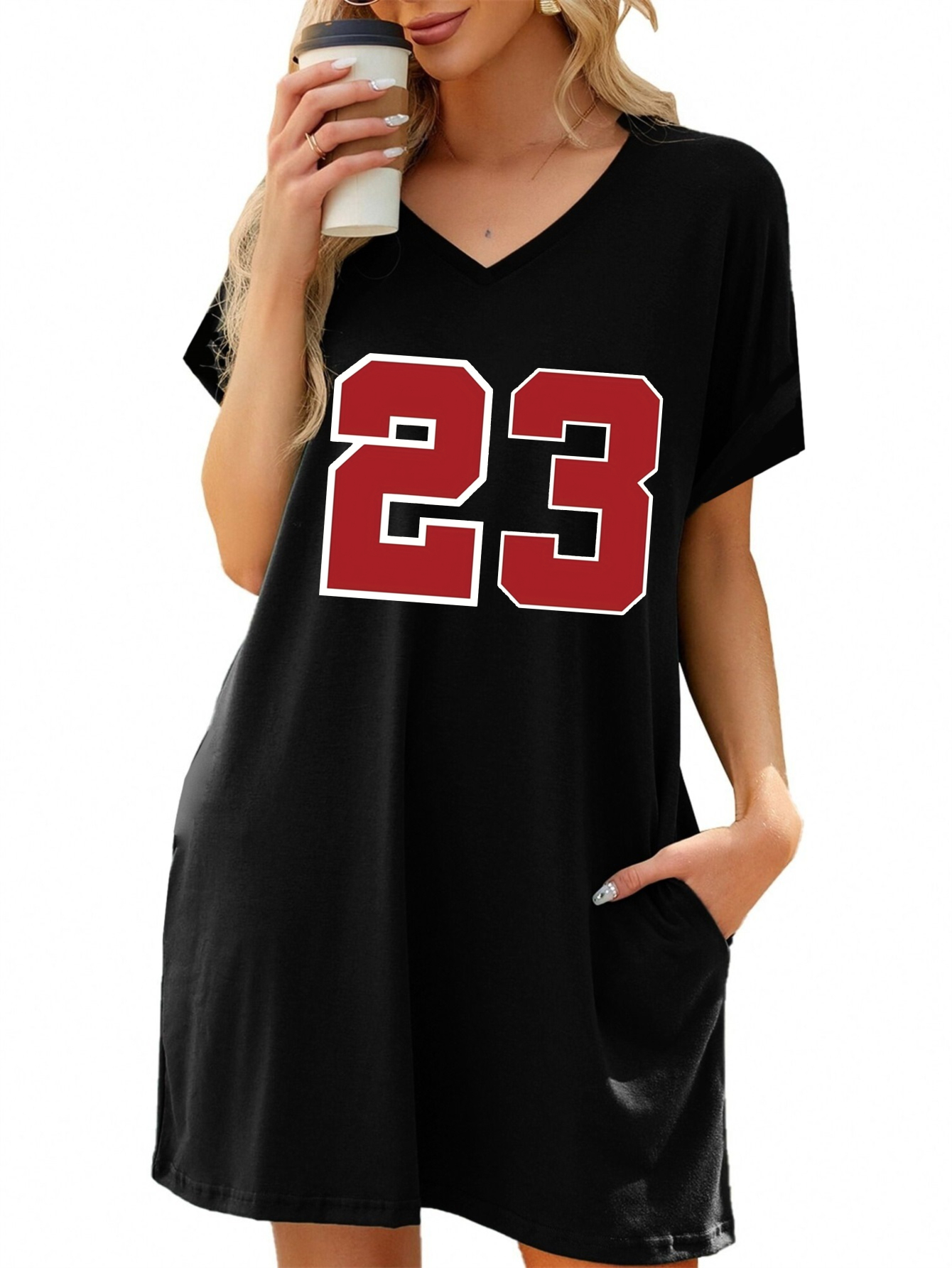 t shirt dress fashion Look Of Love Black Faux Leather Dress – Shop the Mint main image 1
