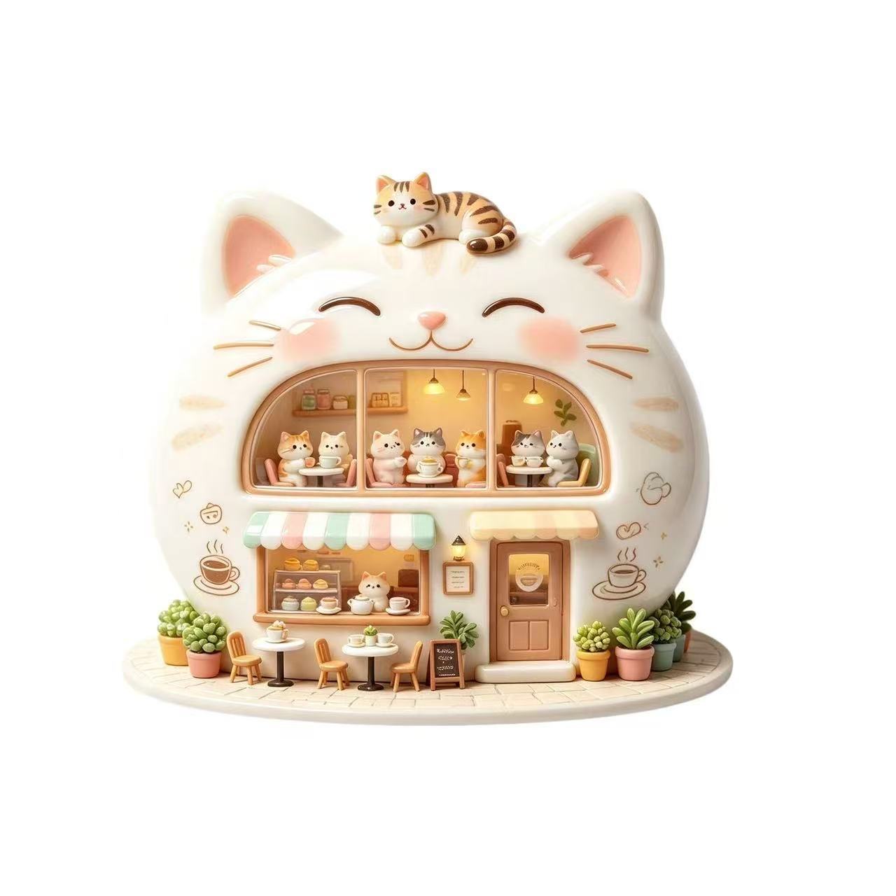TEMU 1pc 1pcs 3d Magnetic Resin Fridge Magnet Suitable For Kitchen Refrigerator, Dishwasher, Whiteboard Decor - Cat-themed With Design, Rectangular