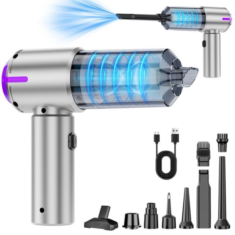 TEMU Handheld Car Vacuum Portable Cordless, 22000pa Suction Hand Held Vacuum Cleaner & Air Duster For Car Cleaning, Home, Office, Pet Hair |