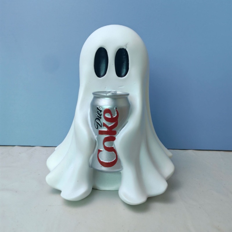 TEMU Halloween Cute Wine Rack Resin Figurine, Spooky Festival Themed , Creative Cartoon Bottle Holder Ornament, Home Bar Tabletop Decor, Fun Craft