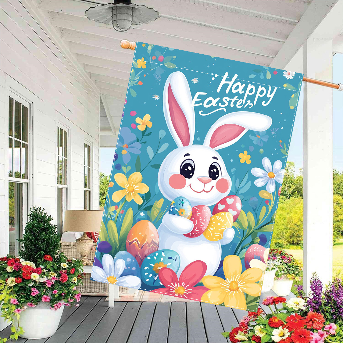 

1pc Easter And Polyester Double- , 28x40 , Decoration, No Needed