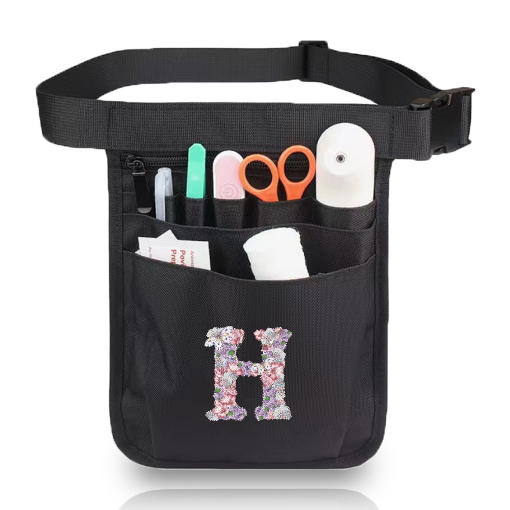 TEMU Adjustable Nurse Waist Organizer Fanny Pack - Medical Bag With Initials, Tool/pocket Organizer For Nurses, Doctors, Healthcare Professionals -