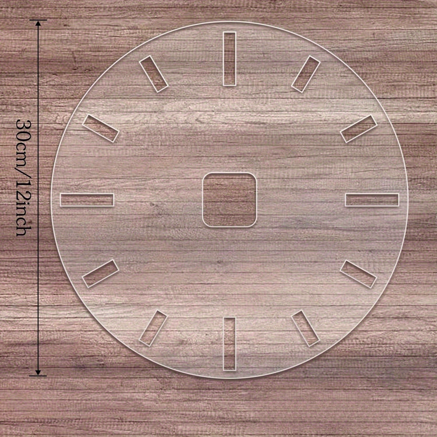 TEMU Gabarit de surface acrylique - Guide de fraise de pour , utilisé pour la fabrication d'horloges, outils d'incrustation faciles à utiliser avec