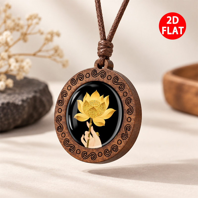 Unisex Buddhist Elements Pendant Necklace