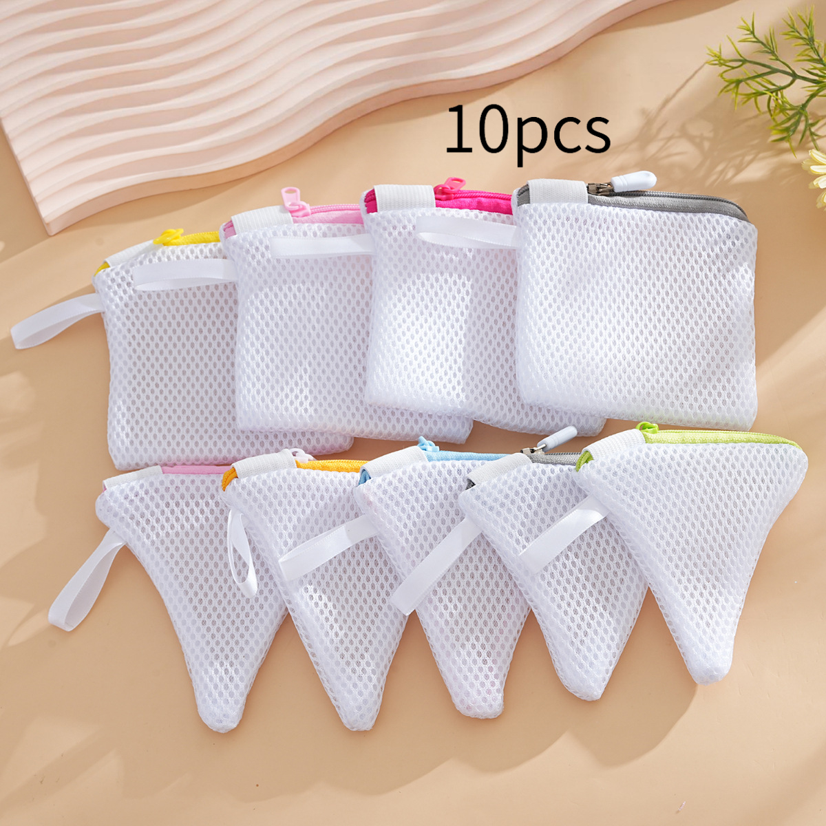 TEMU 10 Multifunctional Laundry Bags In A Of Colors - Reusable Mesh Bag With Zipper, Compatible With Spice Beads, Machine Washable, Perfect For