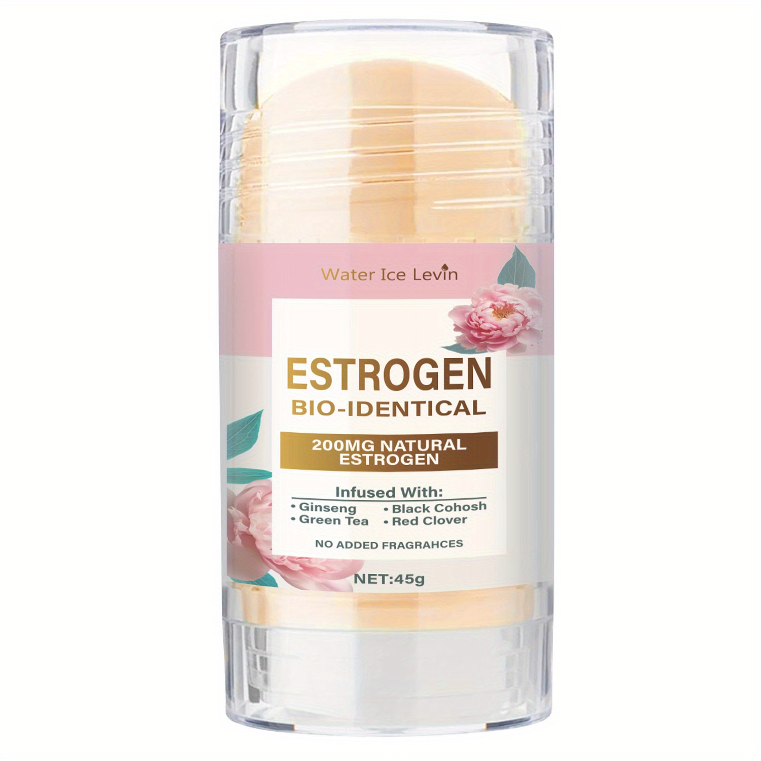estrogen bio   cream stick natural estrogen balance for   menstrual support hypoallergenic moisturizing cream with hyaluronic acid     for all light beige types estrogen cream 45g 0