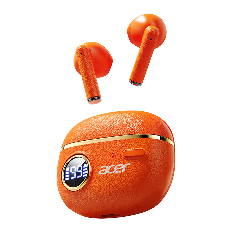 [acer] True Wireless In-ear Earbuds In Wireless 6.0 Chip 14-hour Led Digital Display Charging Case For Sports Includes Type-c Cable Unisex Perfect For Holiday Gifts