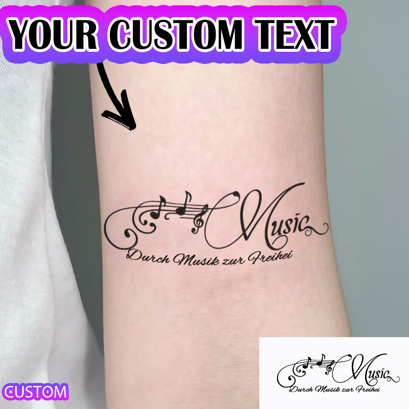 music tattoos for men sold on Temu United States, image size:1400x1400