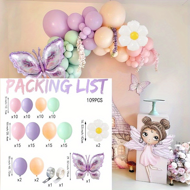 shop faerie heart balloons set up Fairy Birthday Balloon Bouquet