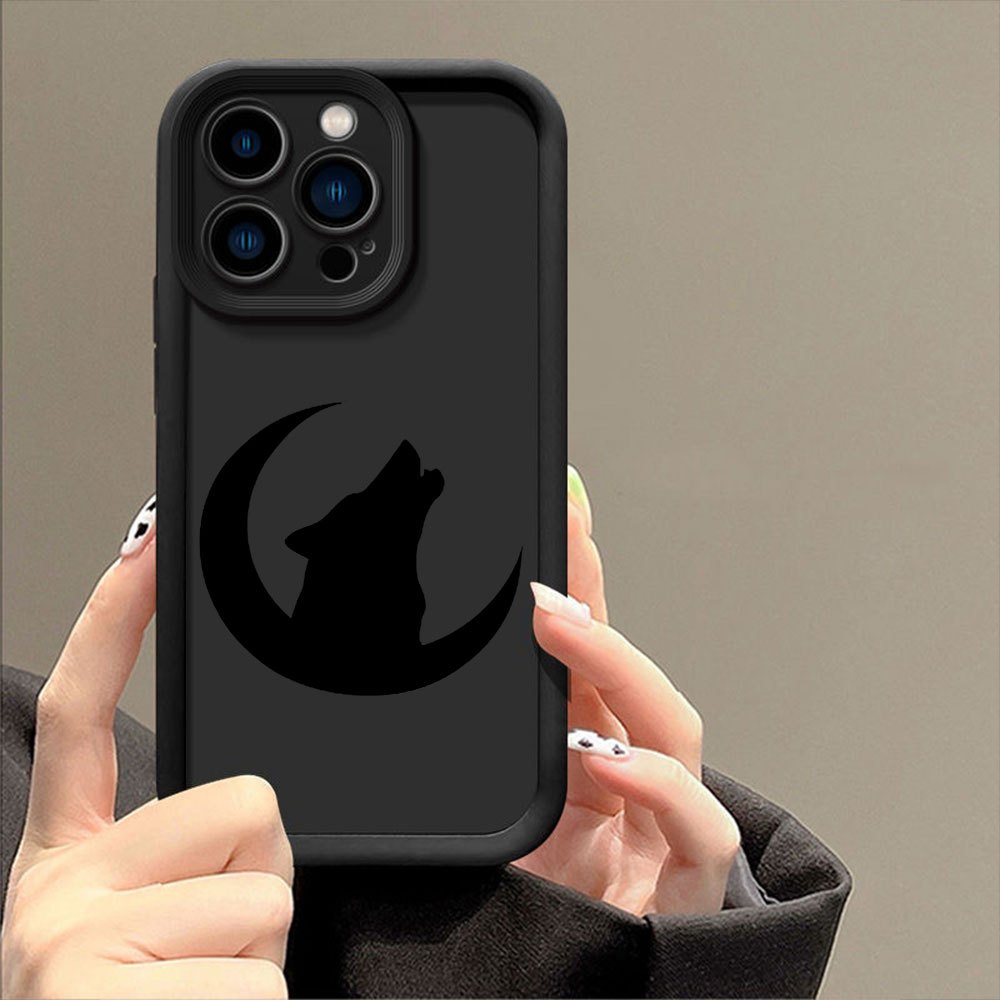 

Animal Wolf Trendy Case For Iphone 7 8 X Xs Xr 11 12 13 Mini Plus Shockproof Silicone Soft Cover Coque Simple Fundas