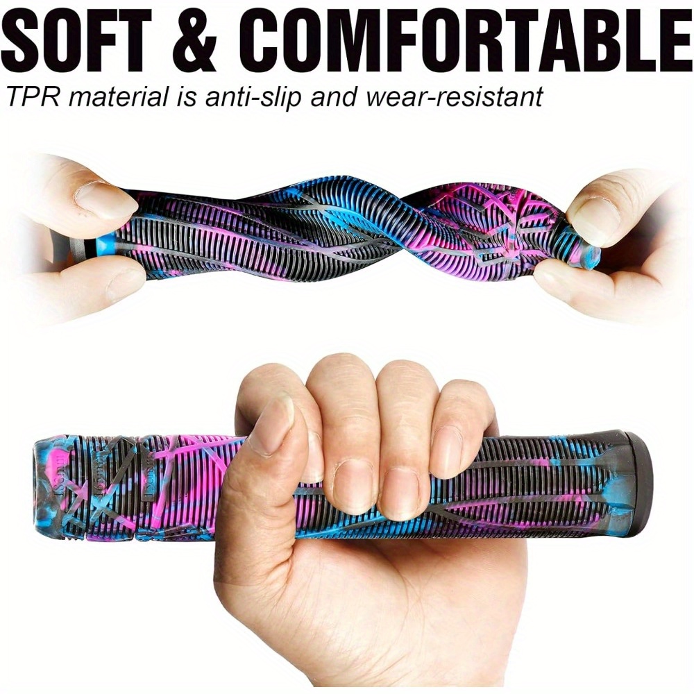 2 bucăți ghidon de scuter cu mânere moi, 150/165/180 mm, linii ușor de tăiat, potrivite pentru scutere profesionale și biciclete BMX