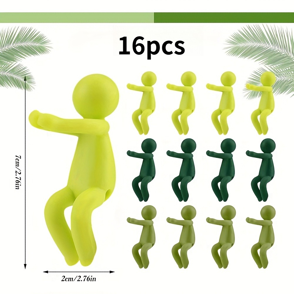 TEMU 16pcs Random Plant Decorative Statues - Resin Stem Fixing Frames And Bud Propagation , No Electricity Needed, Indoor/outdoor Use For Halloween,