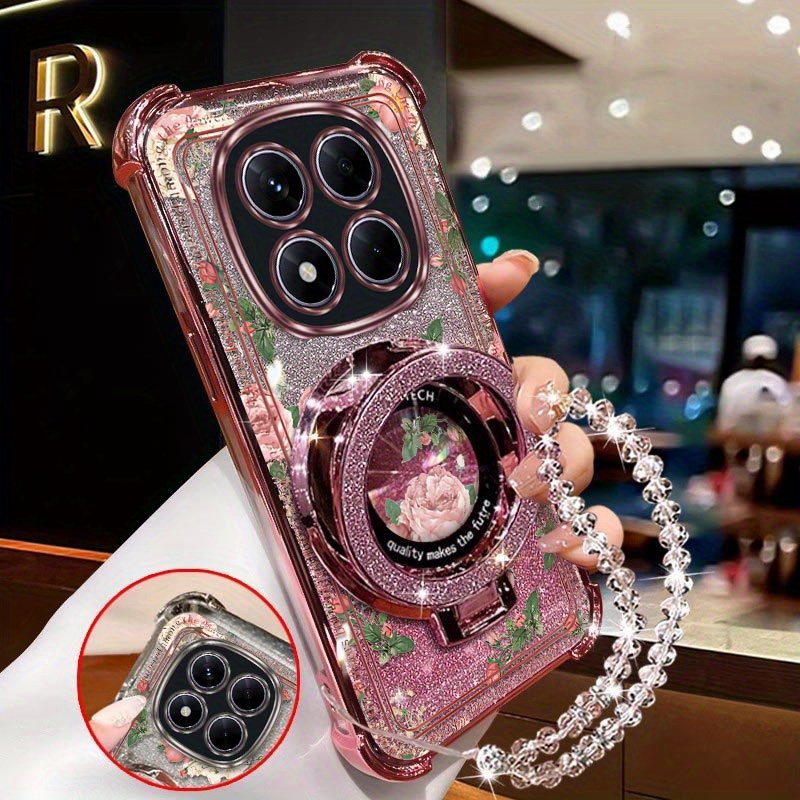TEMU para teléfono: duradera para Redmi Note 14 Pro 4G, cómoda, diseño de y cordón con soporte , compatible con Redmi Note 14 Pro 4G, resistente a