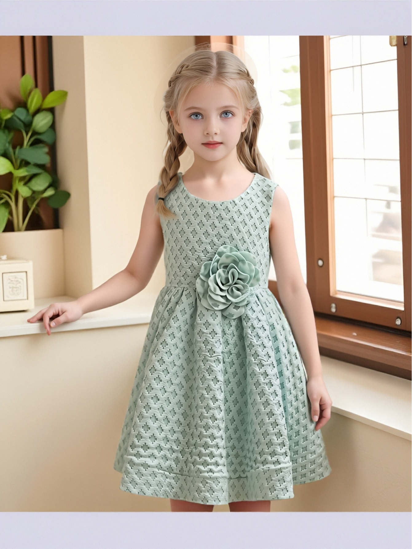 light green dress for girls sold on Temu United States