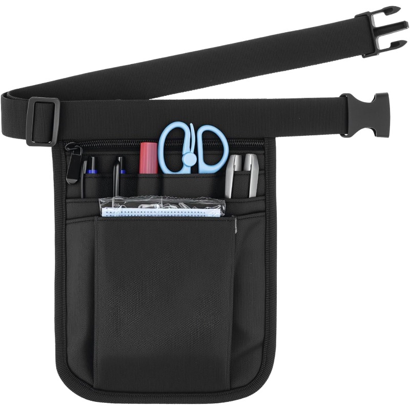 TEMU 1pc/2pcs Tool Belt, Multi-functional Nylon Tool Storage Belt, Electrician Tool Bag, Nurse Work Belt, Multi-compartment Nurse Belt, Can Store