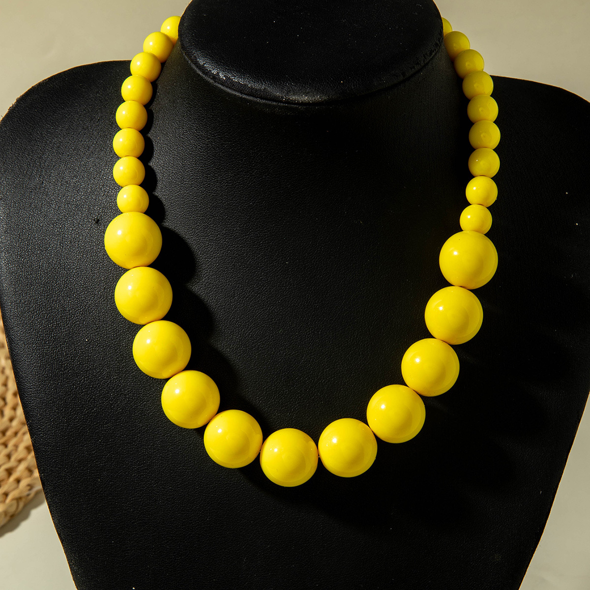 2 Unique Acrylic Bead Jewelry Sets with Circular Pendants