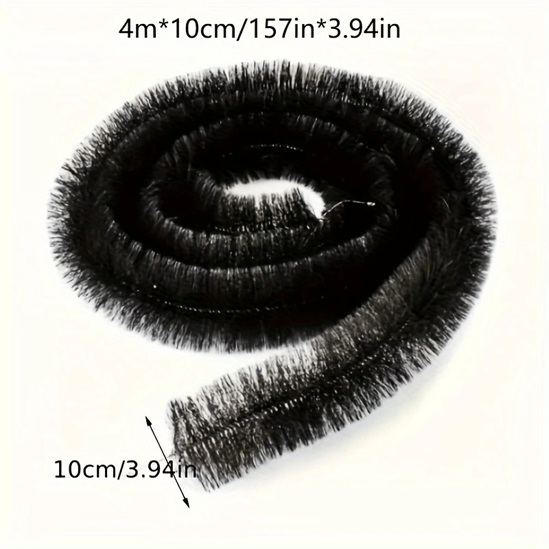 TEMU A Brush For Roof Gutters Designed To Stop Leaves From Blocking The Drainage, To Clean And Reusable
