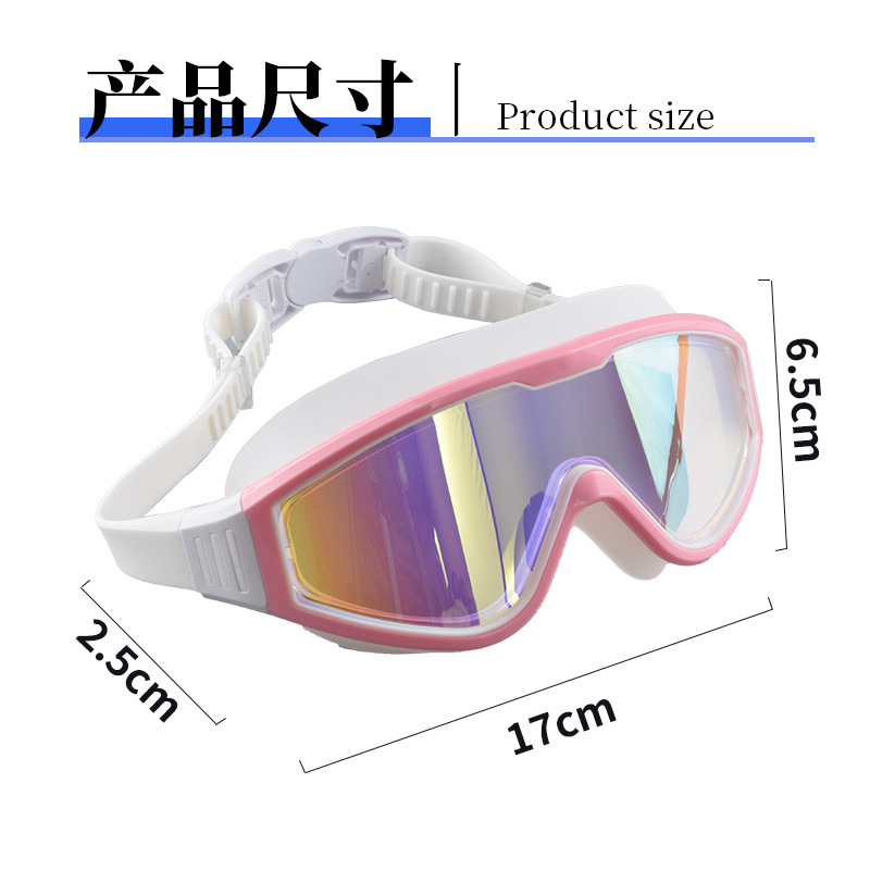 swimming goggles womens anti fog flat light myopia diving goggles swimming cap set professional training racing swimming glasses high   anti fog