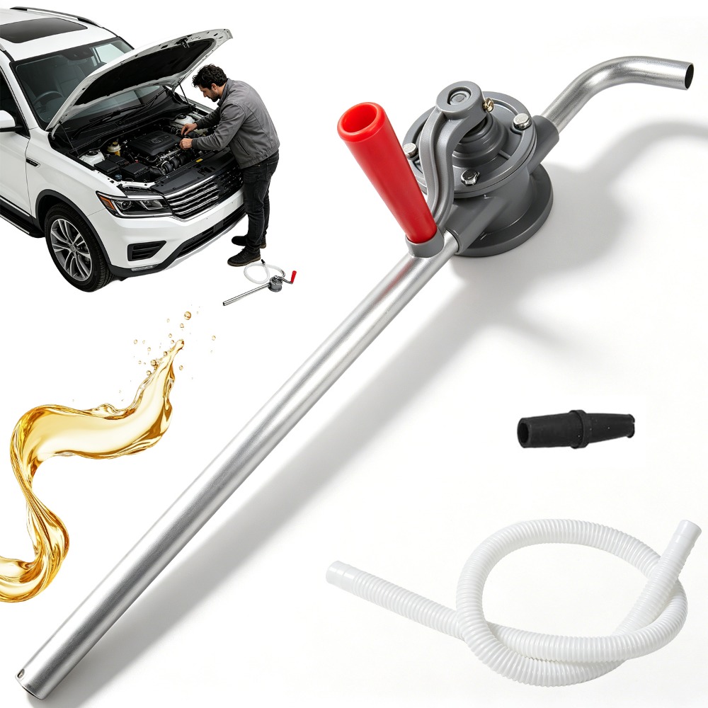 5l Portable Oil Transfer Manual Pump Replacement Parts, Lightweight Universal Fluid Pump Fittings For Garage Household Vehicle Fuel Hydraulic Lubricant Oil Changing Work