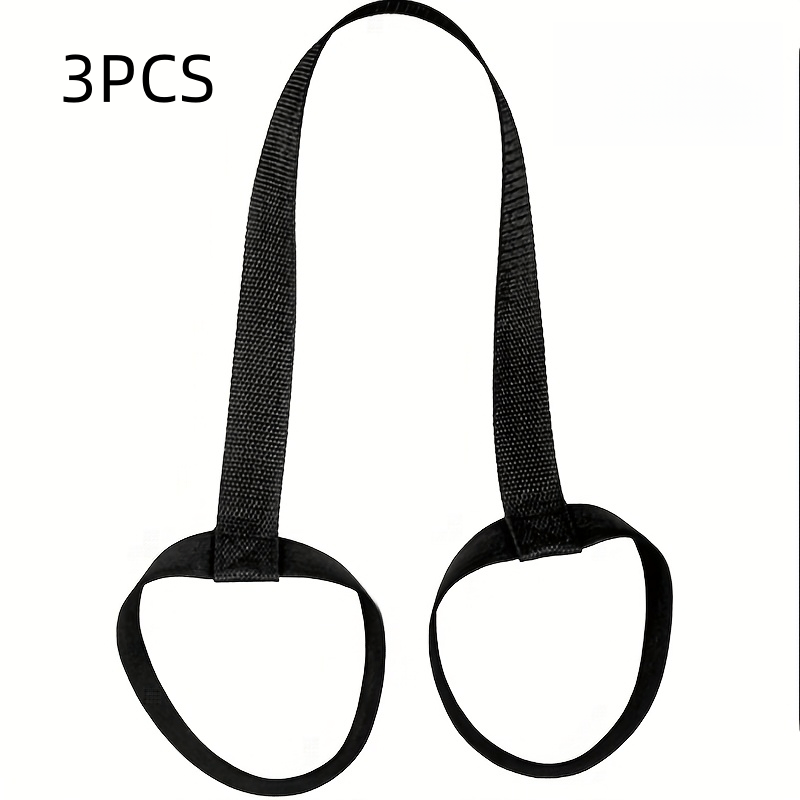 TEMU 3pcs Premium Yoga Mat Straps, Made Of Durable Fabric For Easy Carrying Of Yoga Mats. Compatible With Most Yoga Mat Sizes, Ideal For Yoga