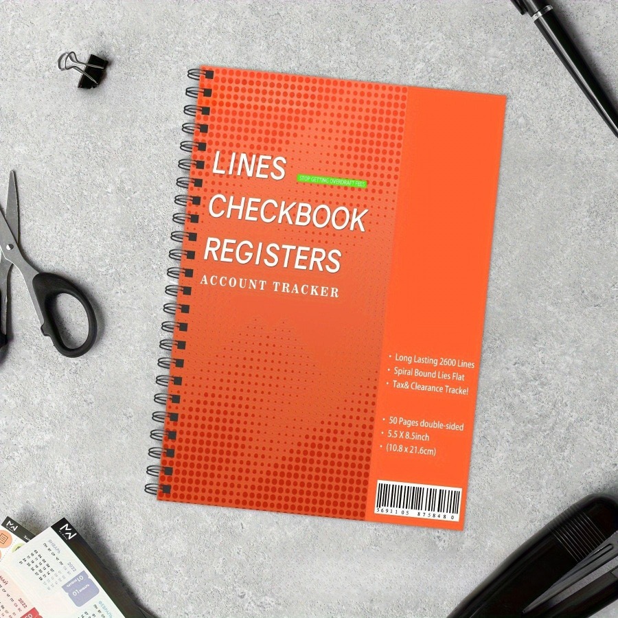 TEMU 1 , 100pages Newly Upgraded Thickened Paper, Small And Bank Accounting Logs For Personal Use, Account Notebook To Track Accounts, , Expenses And
