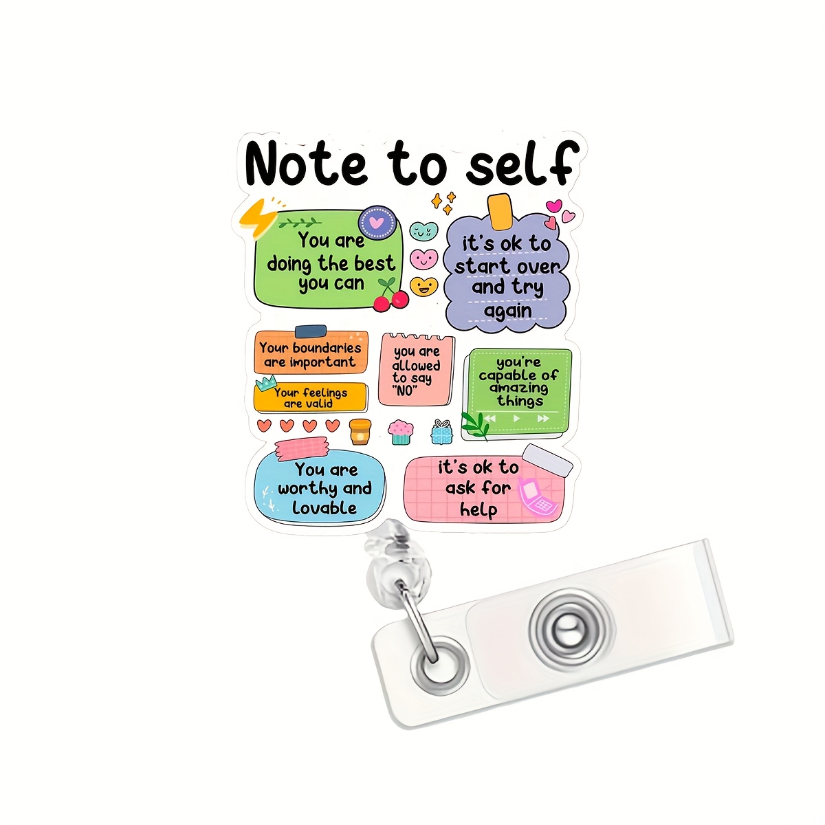TEMU This 2d Retractable Badge Reel Is Lightweight And Features A Belt Clip For Name Tags, Making It Ideal For Nurses, Workers, Doctors, Rns, And
