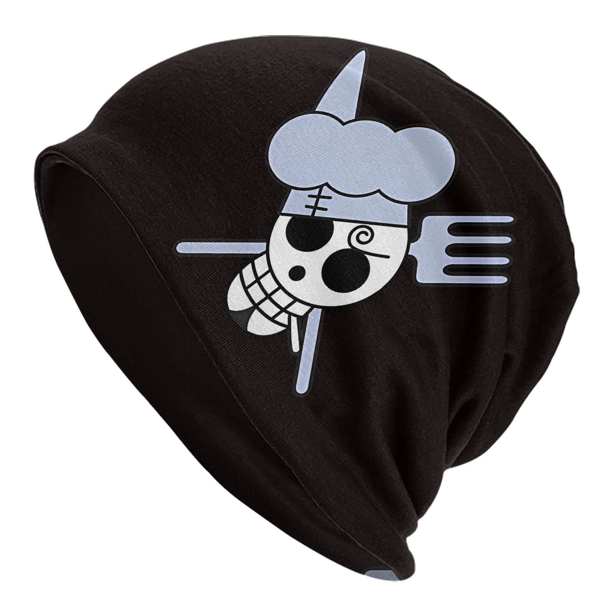 

Unisex Anime Pirate Bonnet, Fashionable Thin Skullies Beanie Cap, 95% Polyester 5% Elastane, Knitted Hip Hop Hat For Men