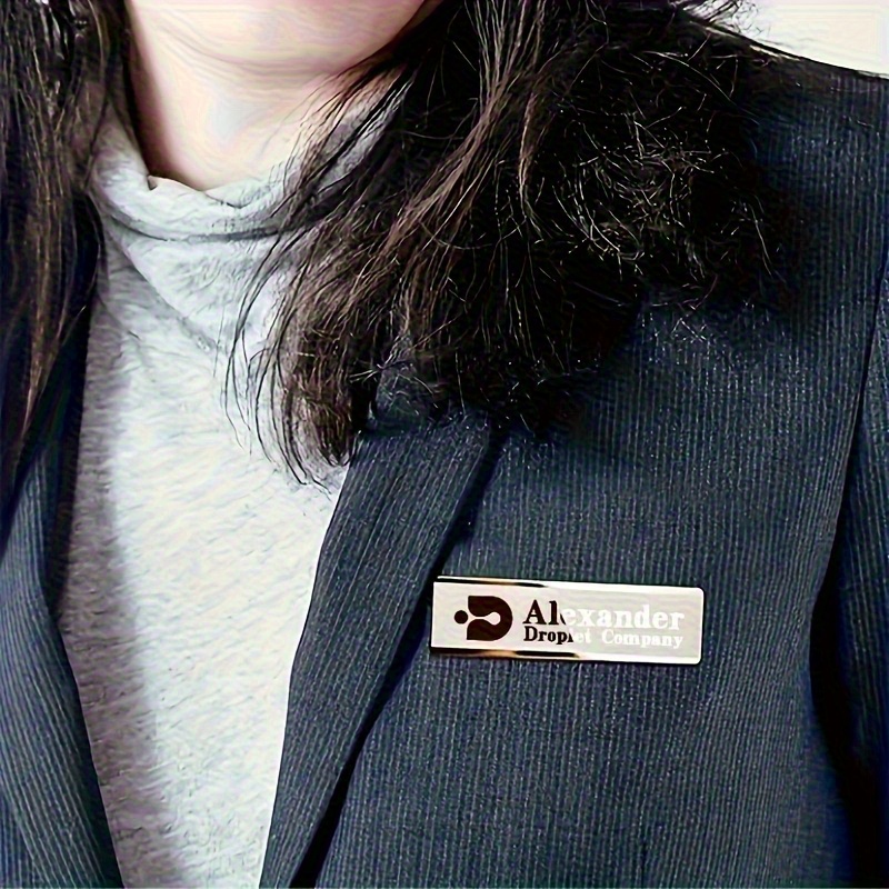 TEMU 사무실/학교/호텔/병원 등 다양한 장소에 적합한 다국어 지원 개인화 이름표 및 직위, 회사 배지 포함