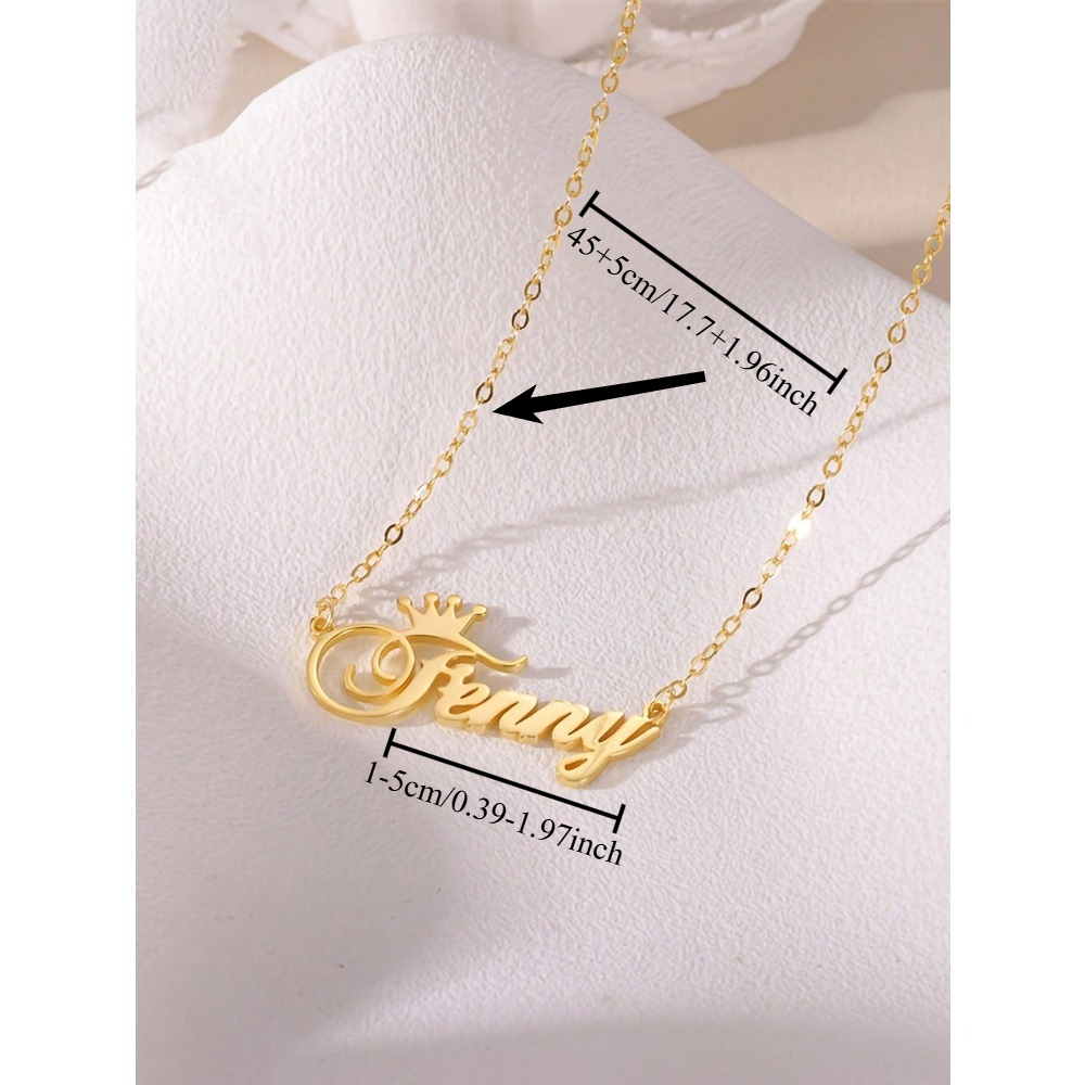 Personalized Stainless Steel Necklace — Customized Gift